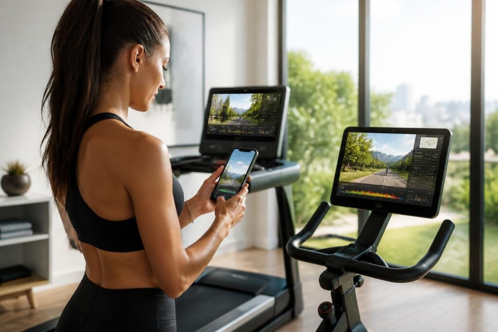 kinomap, l'application sportive tout-en-un, vous accompagne pour améliorer votre santé et bien-être grâce à des entraînements interactifs et personnalisés adaptés à tous les niveaux.